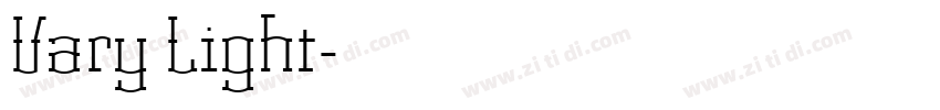 Vary Light字体转换